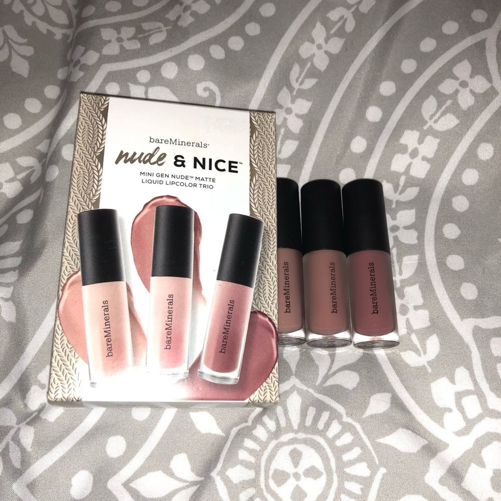 Bare Minerals Gen Nude Matte Liquid Lipcolor trio